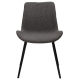 DAN-FORM Hype spisebordsstol - gr RPES bouclé stof og sort stl
