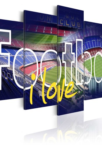 ARTGEIST billede trykt p lrred - Football My Love, 5-delt - Flere strrelser