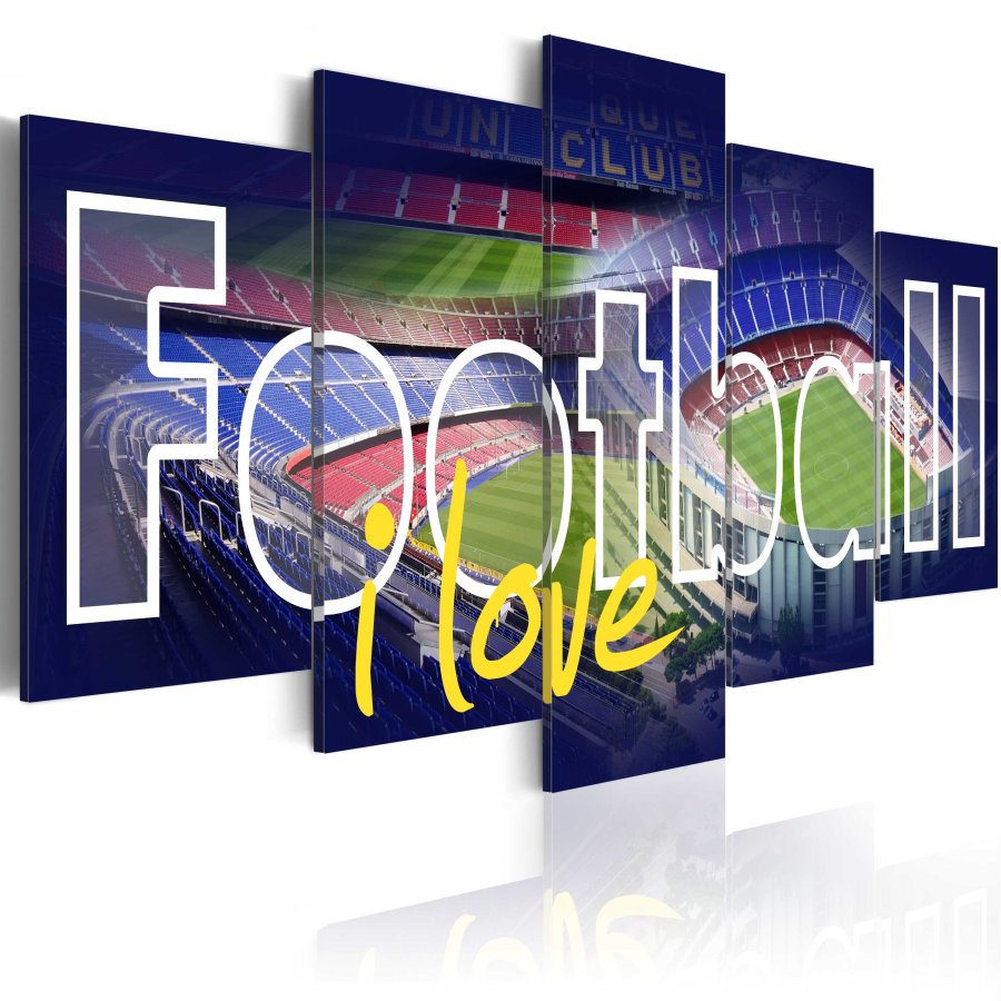 ARTGEIST billede trykt p lrred - Football My Love, 5-delt - Flere strrelser