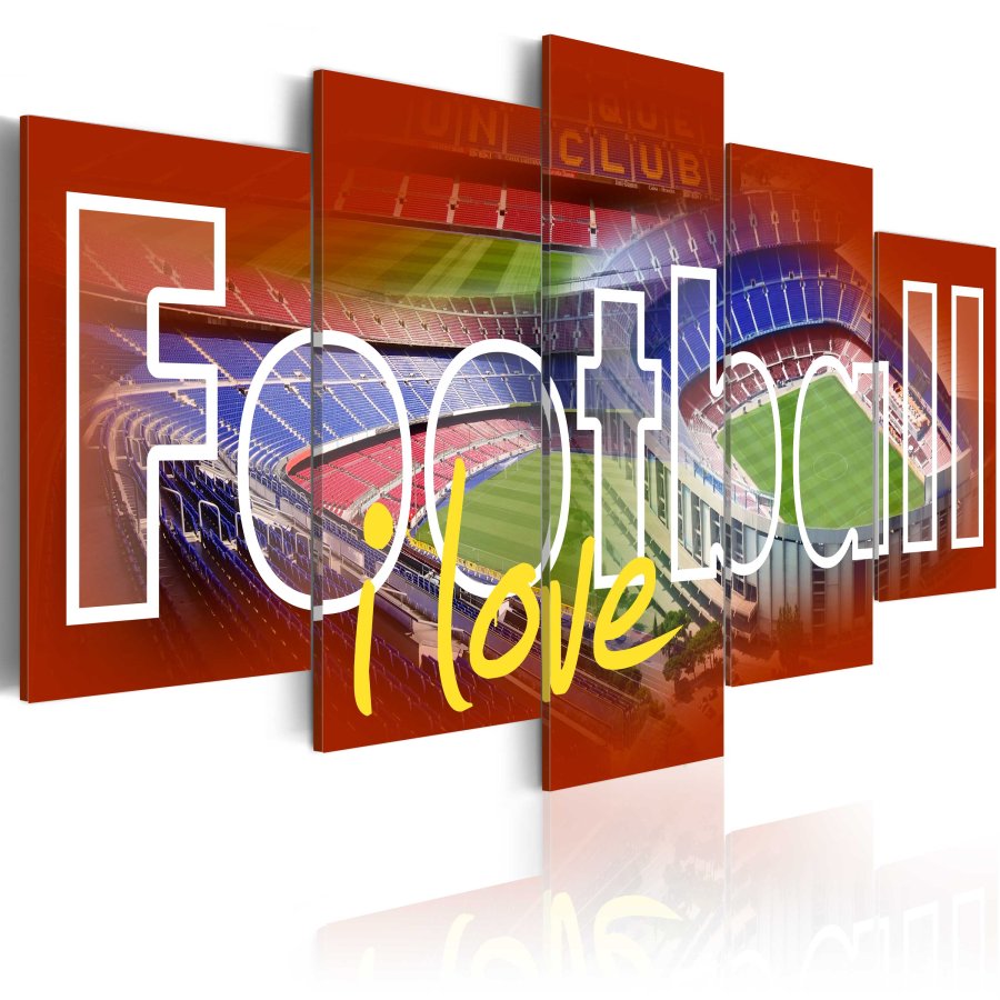 ARTGEIST billede trykt p lrred - The Game I Love, 5-delt - Flere strrelser