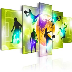 ARTGEIST billede trykt p lrred - Energy of The Game, 5-delt - Flere strrelser