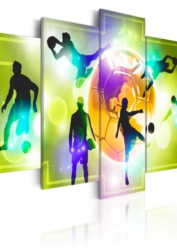 ARTGEIST billede trykt p lrred - Energy of The Game, 5-delt - Flere strrelser