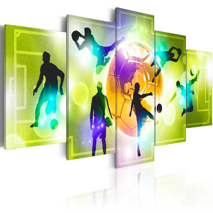 ARTGEIST billede trykt p lrred - Energy of The Game, 5-delt - Flere strrelser