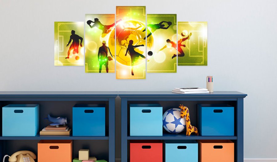 ARTGEIST billede trykt p lrred - Sports Energy, 5-delt - Flere strrelser