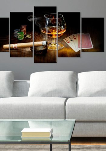 ARTGEIST billede trykt p lrred - It's a Man's World, 5-delt - Flere strrelser