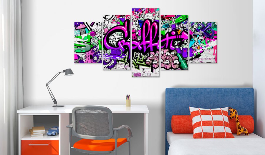 ARTGEIST billede trykt p lrred - Street Style, 5-delt - Flere strrelser