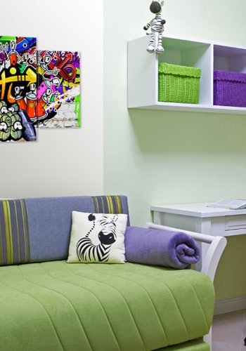 ARTGEIST billede trykt p lrred - Artistic Graffiti, 5-delt - Flere strrelser