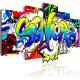 ARTGEIST billede trykt p lrred - Youth World, 5-delt - Flere strrelser
