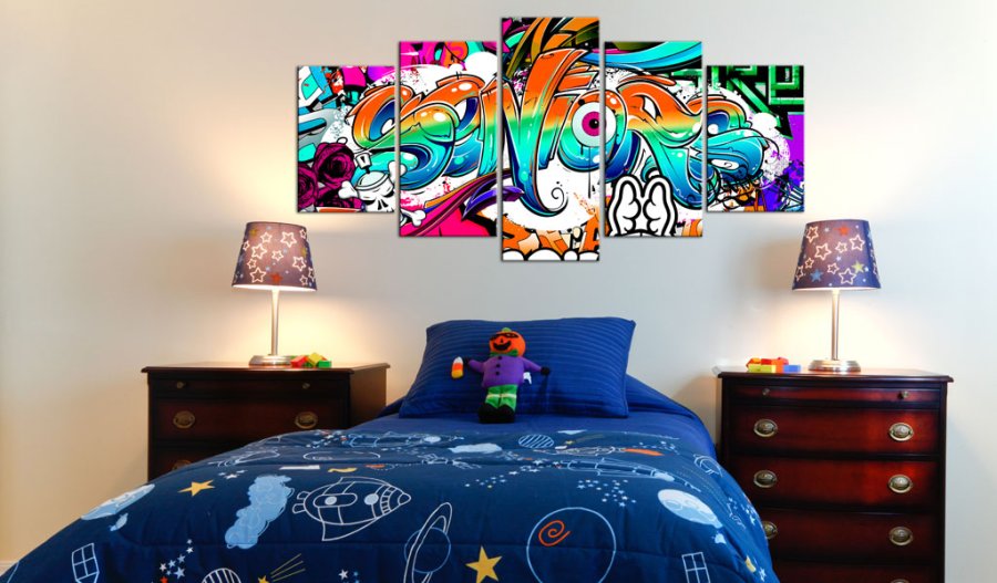 ARTGEIST billede trykt p lrred - Street Look, 5-delt - Flere strrelser