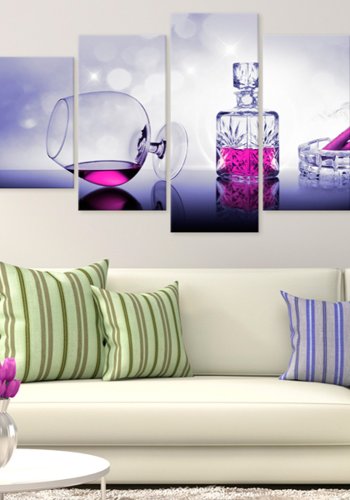 ARTGEIST billede trykt p lrred - Evening Seducing, 5-delt - Flere strrelser