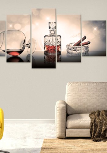 ARTGEIST billede trykt p lrred - Symbols of Prosperity, 5-delt - Flere strrelser