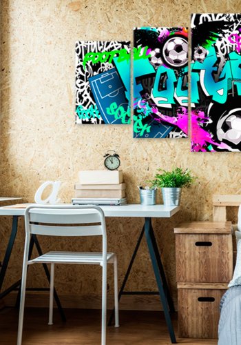 ARTGEIST billede trykt p lrred - Dream Match, 5-delt - Flere strrelser