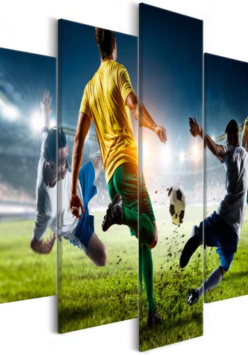 ARTGEIST billede trykt p lrred - Decisive Tackle, 5-delt - Flere strrelser