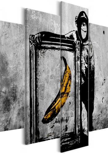 ARTGEIST billede trykt p lrred - Proud Monkey, 5-delt - Flere strrelser