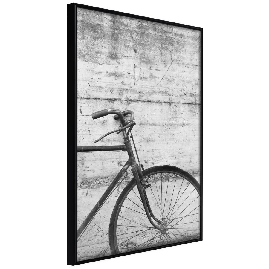 ARTGEIST Plakat med ramme - Bicycle Leaning Against the Wall