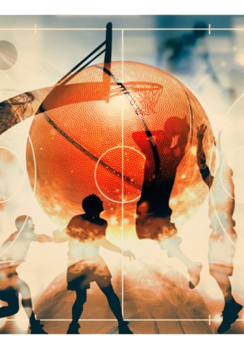 ARTGEIST Fototapet - I love basketball, Basketballspillere (flere strrelser)