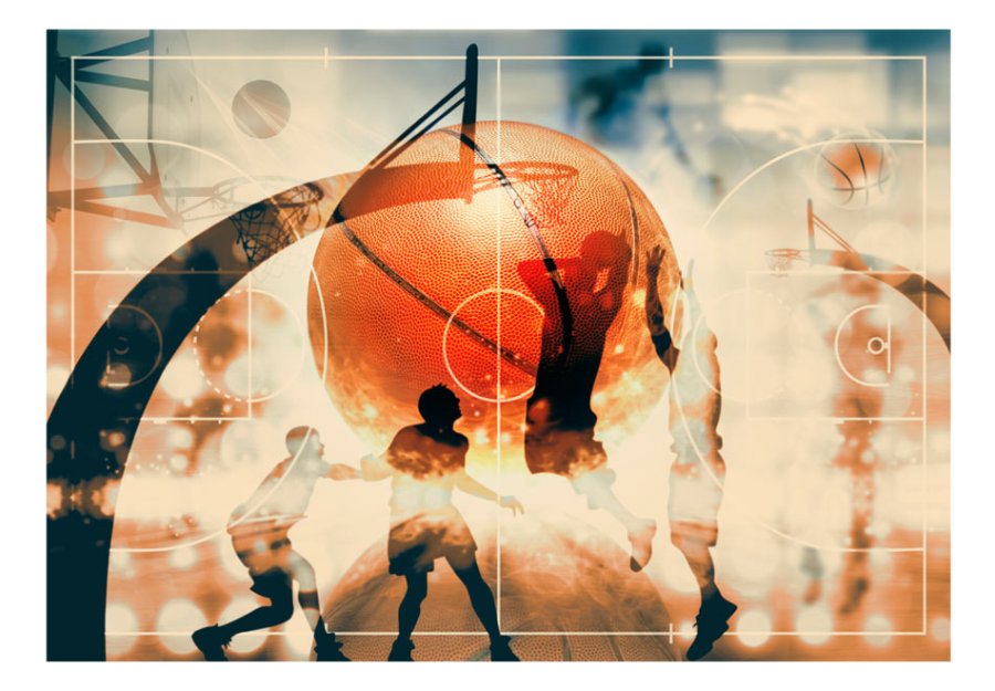 ARTGEIST Fototapet - I love basketball, Basketballspillere (flere strrelser)