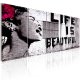 ARTGEIST billede trykt p lrred - Banksy: Life is Beautiful, 5-delt - Flere strrelser