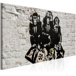 ARTGEIST billede trykt p lrred - Rich Monkeys - Flere strrelser