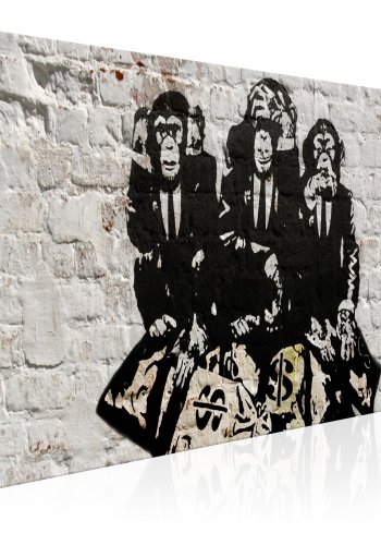 ARTGEIST billede trykt p lrred - Rich Monkeys - Flere strrelser