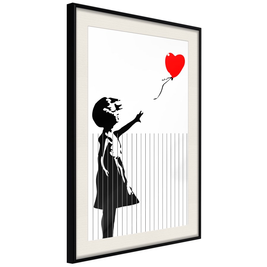 ARTGEIST Plakat med ramme - Banksy: Love is in the Bin