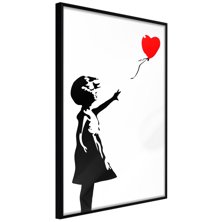 ARTGEIST Plakat med ramme - Banksy: Girl with Balloon I