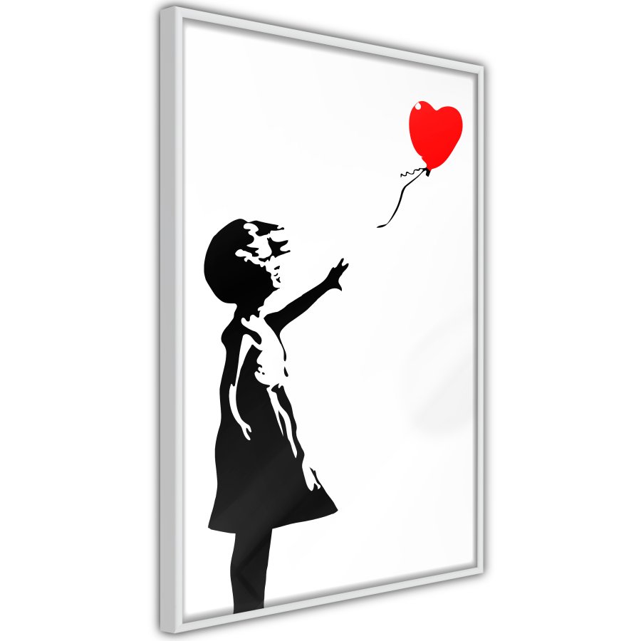 ARTGEIST Plakat med ramme - Banksy: Girl with Balloon I