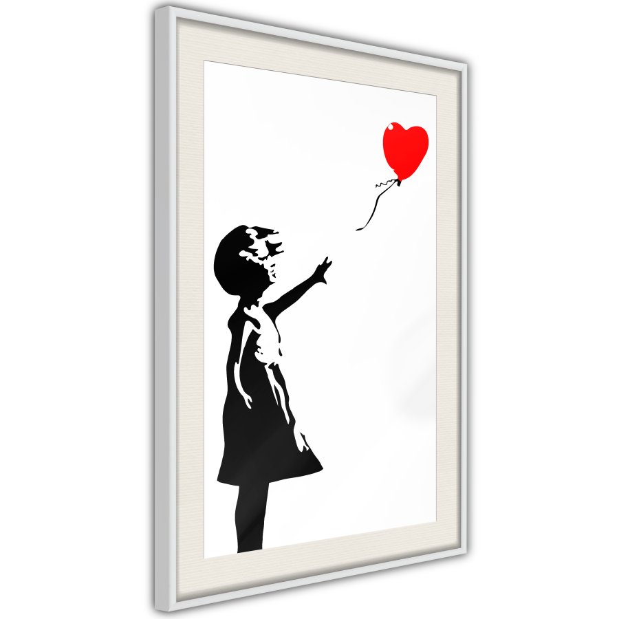 ARTGEIST Plakat med ramme - Banksy: Girl with Balloon I