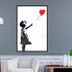 ARTGEIST Plakat med ramme - Banksy: Girl with Balloon I