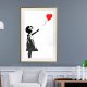 ARTGEIST Plakat med ramme - Banksy: Girl with Balloon I