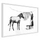 ARTGEIST Plakat med ramme - Banksy: Washing Zebra Stripes