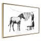 ARTGEIST Plakat med ramme - Banksy: Washing Zebra Stripes
