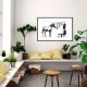 ARTGEIST Plakat med ramme - Banksy: Washing Zebra Stripes