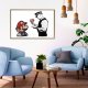 ARTGEIST Plakat med ramme - Banksy: Mario and Copper