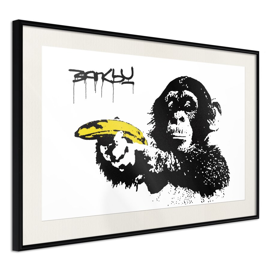 ARTGEIST Plakat med ramme - Banksy: Banana Gun II