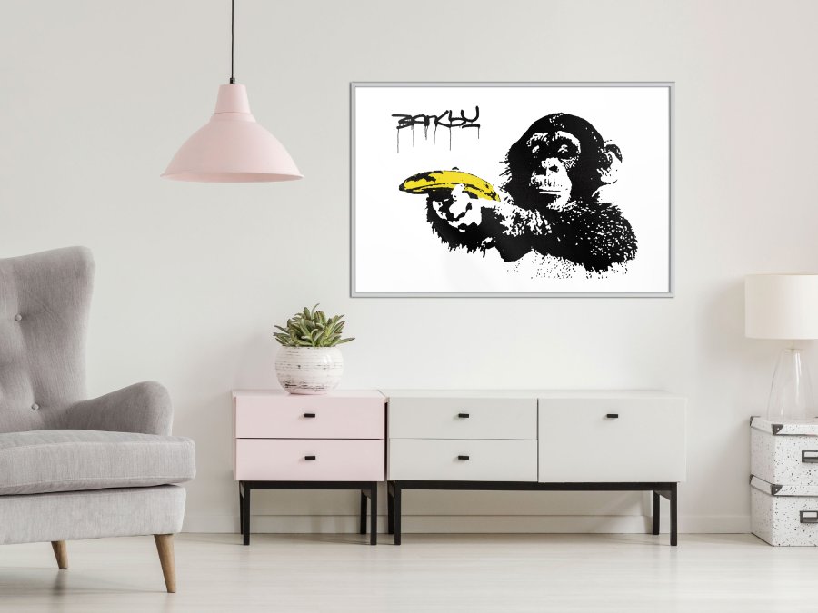 ARTGEIST Plakat med ramme - Banksy: Banana Gun II