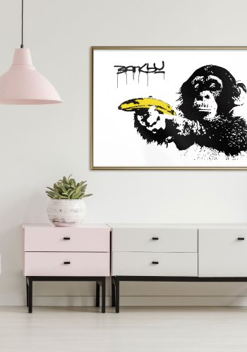 ARTGEIST Plakat med ramme - Banksy: Banana Gun II