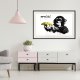 ARTGEIST Plakat med ramme - Banksy: Banana Gun II