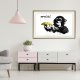 ARTGEIST Plakat med ramme - Banksy: Banana Gun II