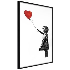ARTGEIST Plakat med ramme - Banksy: Girl with Balloon II