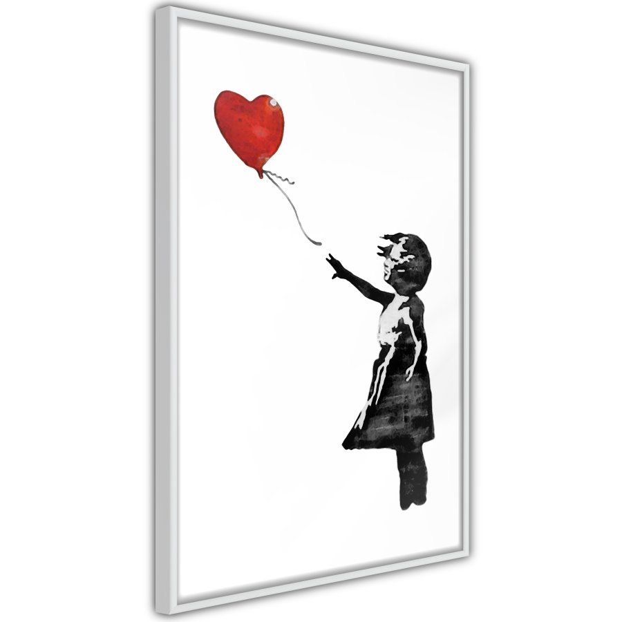 ARTGEIST Plakat med ramme - Banksy: Girl with Balloon II