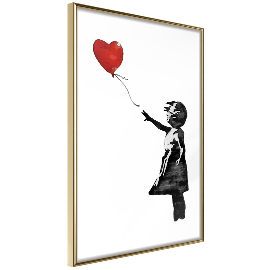 ARTGEIST Plakat med ramme - Banksy: Girl with Balloon II