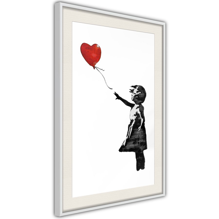 ARTGEIST Plakat med ramme - Banksy: Girl with Balloon II