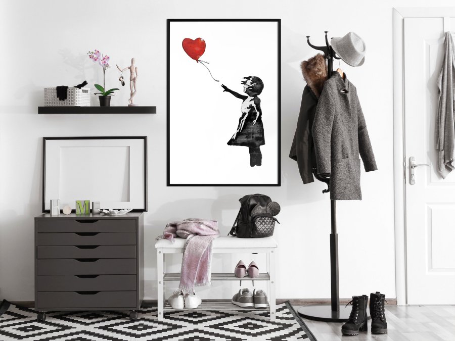 ARTGEIST Plakat med ramme - Banksy: Girl with Balloon II