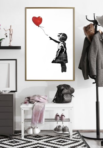 ARTGEIST Plakat med ramme - Banksy: Girl with Balloon II
