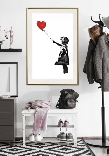 ARTGEIST Plakat med ramme - Banksy: Girl with Balloon II