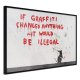 ARTGEIST Plakat med ramme - Banksy: If Graffiti Changed Anything