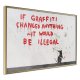 ARTGEIST Plakat med ramme - Banksy: If Graffiti Changed Anything