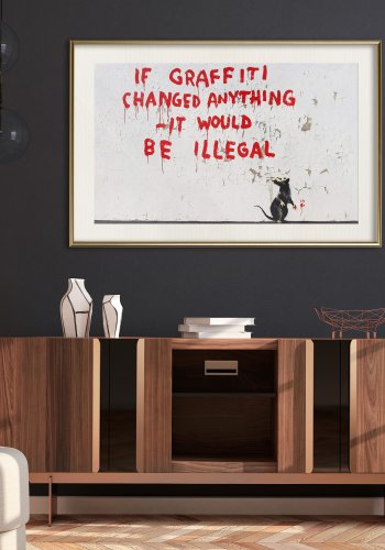 ARTGEIST Plakat med ramme - Banksy: If Graffiti Changed Anything