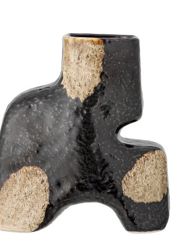 BLOOMINGVILLE Ollia Vase, Sort, Stentj